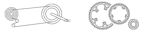 Derailleur gears