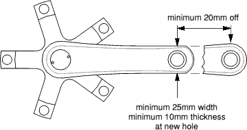 Bike cheap crank shortener